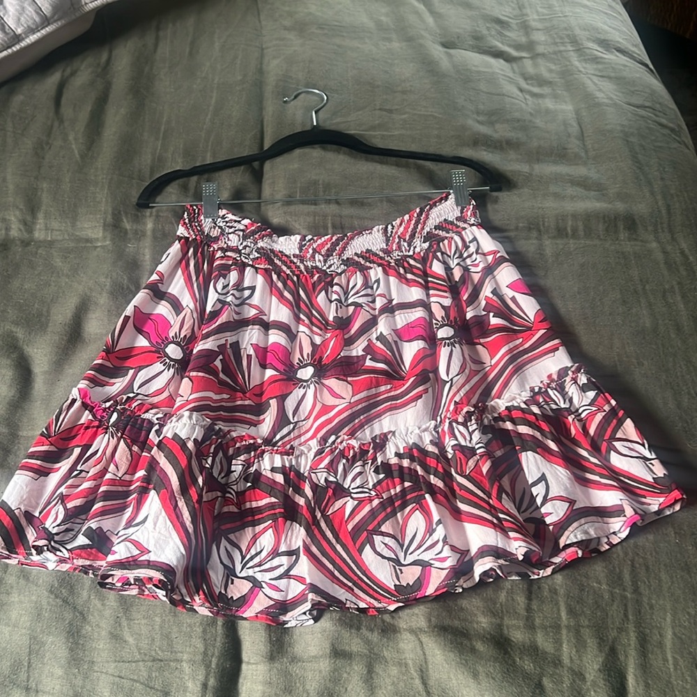 ANTHROPOLOGIE-Bold print skirt, A-line mini